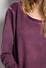 Oil Washed Long Sleeve Tunic