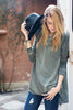 Oil Washed Long Sleeve Tunic