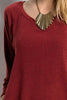 Asymmetric 3/4 Sleeve Tunic