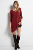 Asymmetric 3/4 Sleeve Tunic
