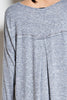 Long Sleeve Heather Knit Tee