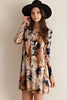 Tie-Dye Long Sleeve Jersey Dress
