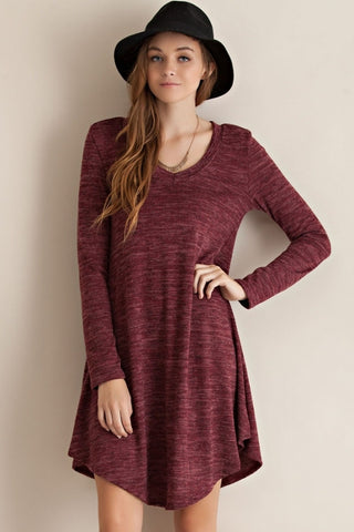Knit Bell Sleeve V-Neck Top